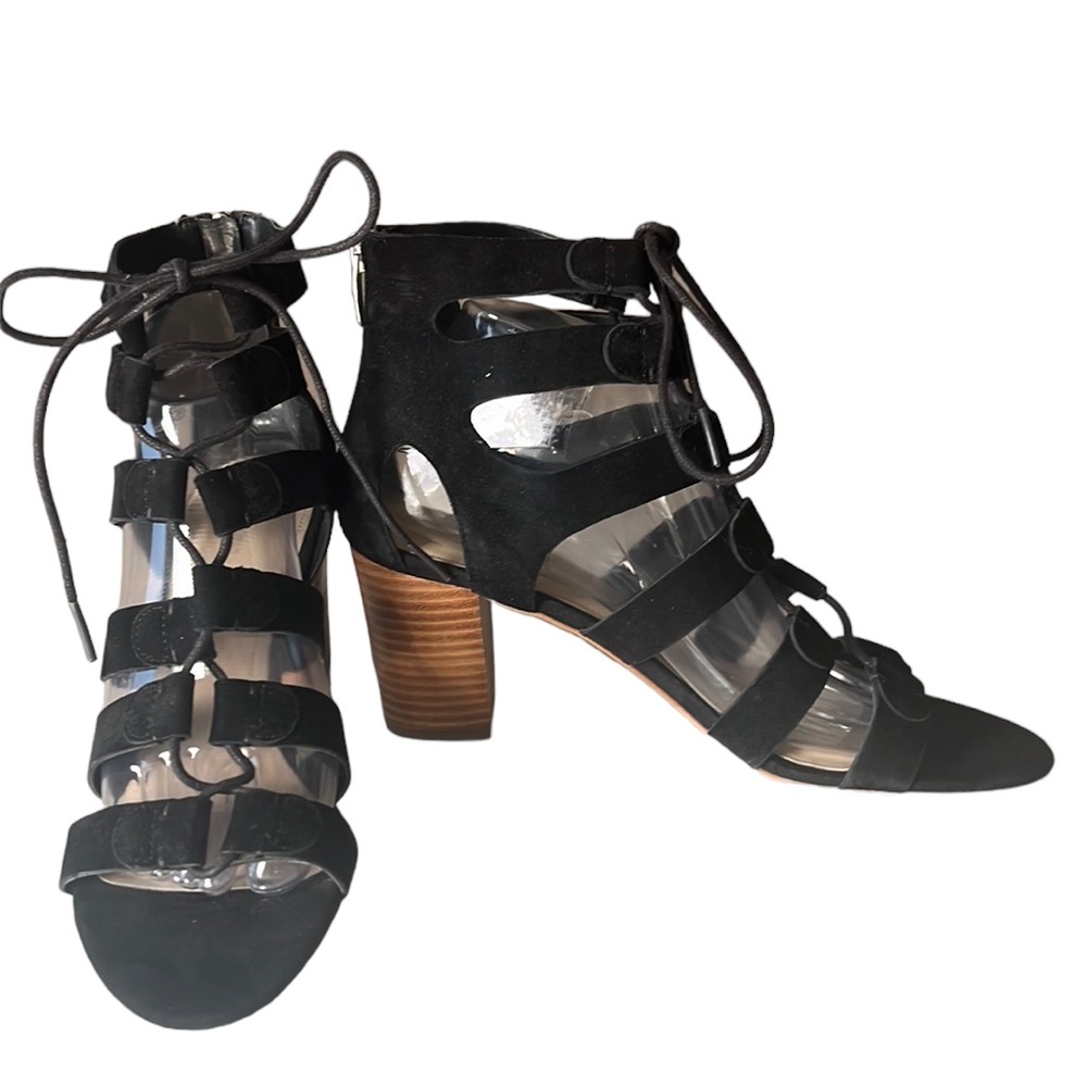 Marc Fisher Shoes Marc Fisher Paradox Suede Lace Up Block Sandal
